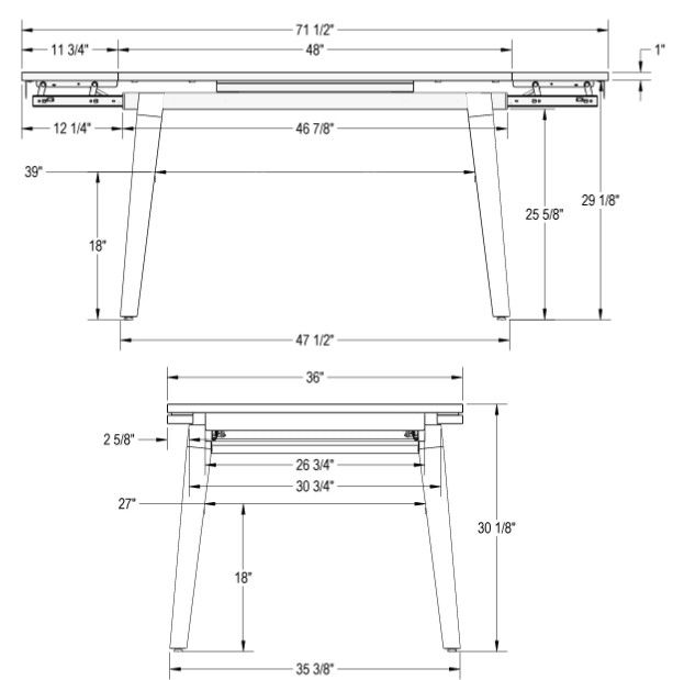 Amisco Customizable Amos Dining Table-2
