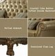 ACME Furniture Dresden Bone/Gold Patina Loveseat-3