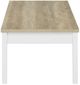 Coaster® Stacie 3-Piece Antique Pine Coffee Table Set with White Base-3