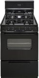 Premier 24" Black Freestanding Gas Range-0