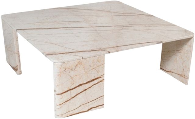 Meridian Furniture Livorno Beige Marble Coffee Table-0