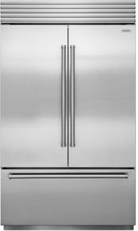 Front view of the Sub-Zero® Classic Series 48 in. 28.9 Cu. Ft. Stainless Steel Built In Counter Depth French Door Refrigerator