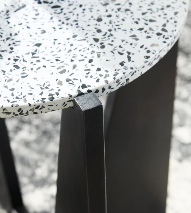 Signature Design by Ashley® Tellrich White Accent Table with Black Base-3