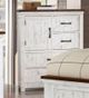 Furniture of America® Alyson Distressed White/Walnut Chest-0