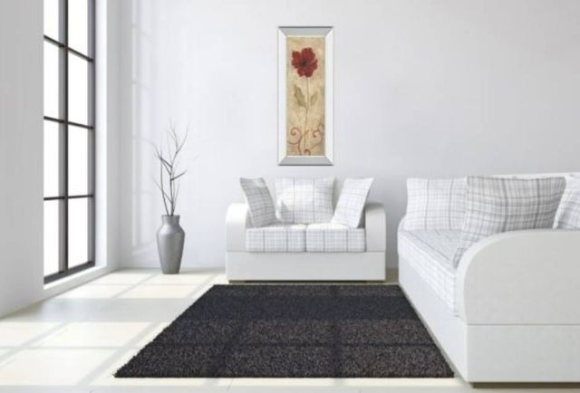 Classy Art Red Flower II Mirror Framed Wall Art-3