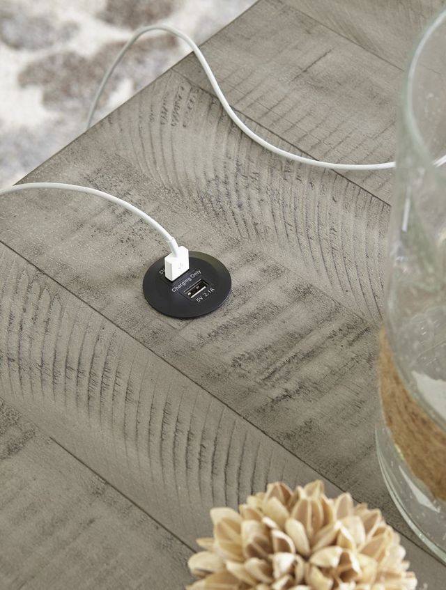 Signature Design by Ashley® Krystanza Weathered Gray End Table-2
