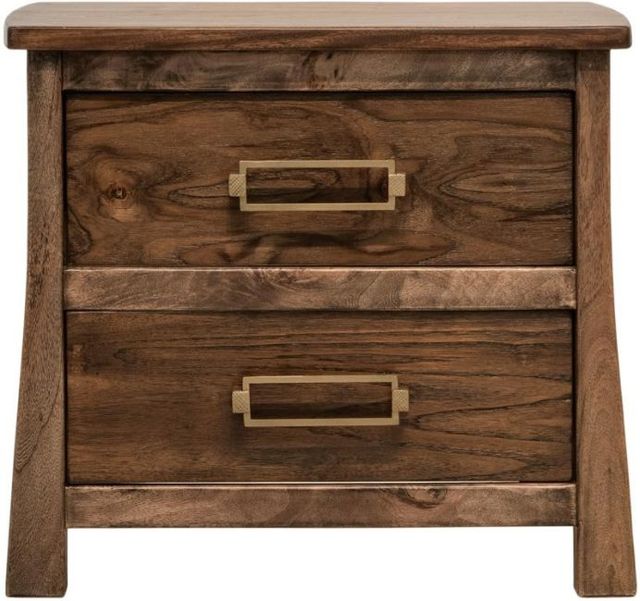 International Furniture Direct Roots Brown Nightstand-2