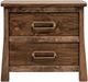 International Furniture Direct Roots Brown Nightstand-2
