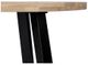 Moe's Home Collection Mila Brown Round Dinning Table with Black Metal Legs-1