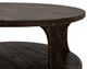 International Furniture Direct Balam Stained Dark Chairside Table-3