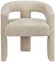 Crestview Collection Florence Champagne Upholstered Dining Arm Chair-2