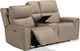 Flexsteel® Jarvis Parchment Power Reclining Loveseat with Console and Power Headrests-2