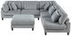 Homelegance® Robstown 6-Piece Gray Modular Sectional with Ottoman-2