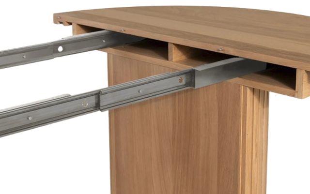 Transformer Table Transformer Scandinavian Oak Round Extendable Dining Table-3