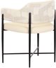 TOV Furniture Sezanne Black/Cream Jacquard Dining Chair-4