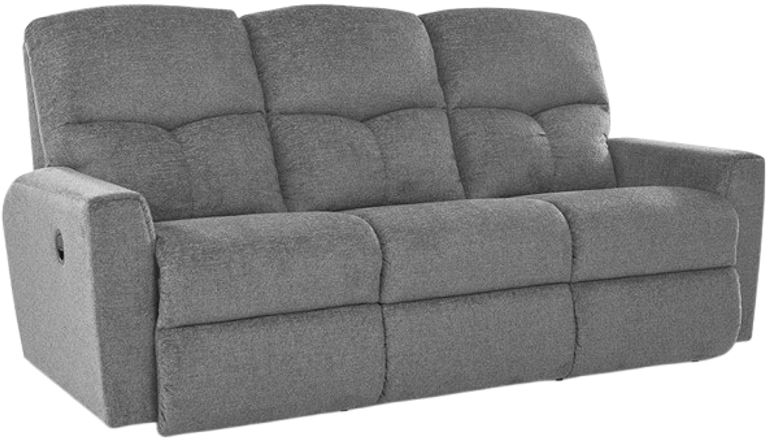 【P3975】変身／couch>>case La-Z-Boy® Hawthorn Smoke Manual Reclining Sofa Johnson's