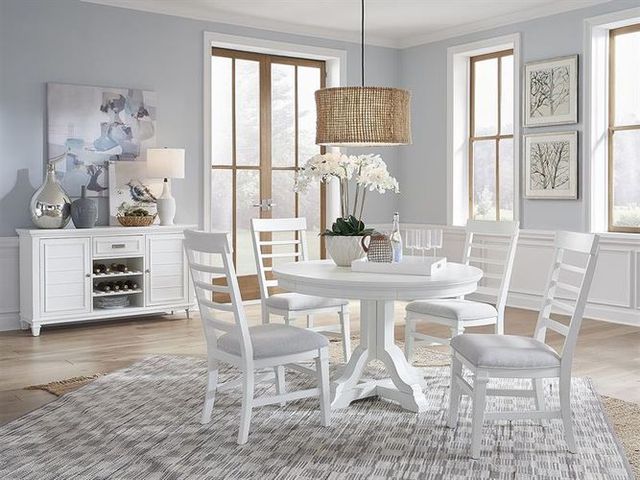 Magnussen Home® Charleston Hoffman Whip/White Dove Dining Side Chair with Upholstered Seat-3