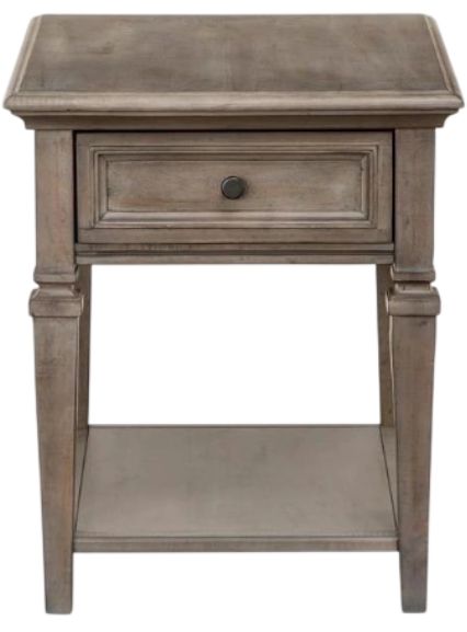 Magnussen Home® Lancaster Dovetail Gray Rectangular End Table-1