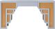 TOV Furniture Suzie 62" Blue Executive Desk with Drawer-3