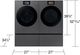 Samsung Bespoke AI 27" W x 15" H Dark Steel Laundry Pedestal with Storage Drawer-4