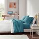 Olliix by Intelligent Design Teal King Cotton Blend Jersey Knit All Season Sheet Set-3