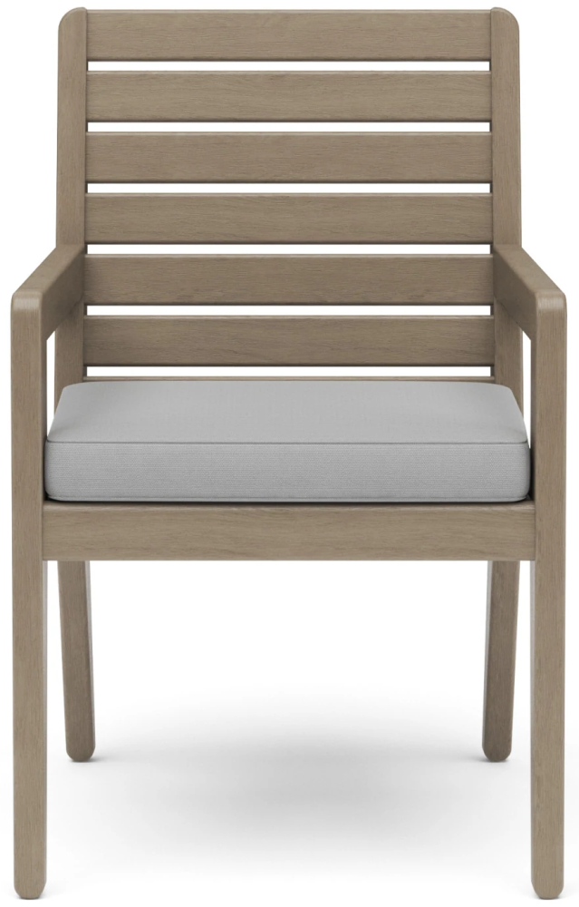 homestyles® Sustain Gray Outdoor Dining Arm Chair Pair-1