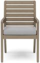 homestyles® Sustain Gray Outdoor Dining Arm Chair Pair-1