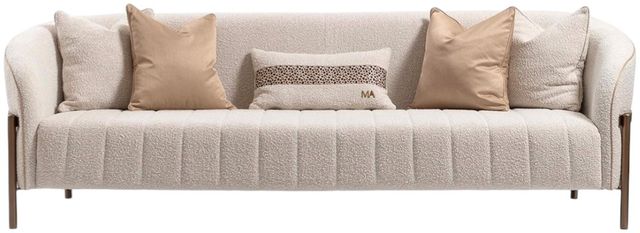 Michael Amini® Lisbon Matte Bronze Sofa-1