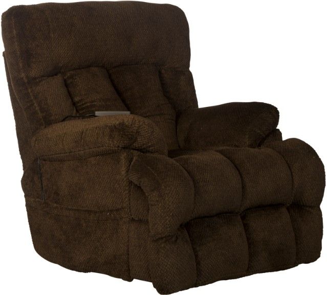 Catnapper® Sterling Chocolate Power Lay Flat Recliner with Power