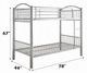 ACME Furniture Cayelynn Silver Twin Over Twin Bunk Bed-2