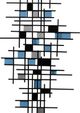 StyleCraft Black/Blue Abstract Wall Decor-1