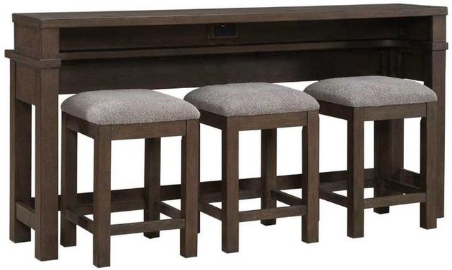 Liberty Furniture Cascade Falls 4-Piece Gray Mist/Satin Espresso Counter Dining Set-0