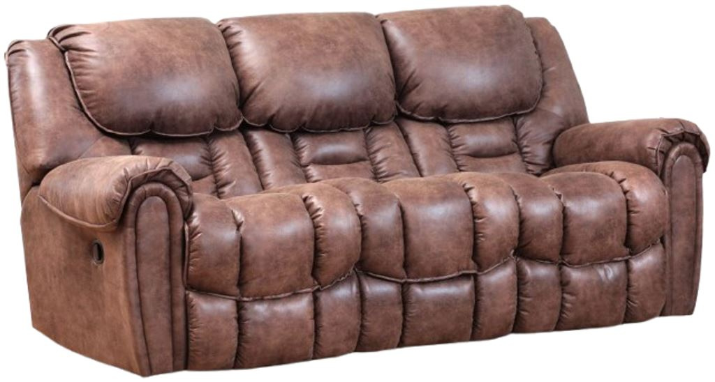 HomeStretch Del Mar Mocha Double Reclining Sofa | Big Sandy