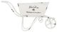 A & B Home White Decorative Wheelbarrow Planter-0