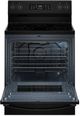 Whirlpool® 30" Black Freestanding Electric Range with Air Cooking Technology and Steam Clean-1