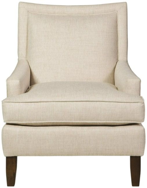 Craftmaster® Customizable CM Modern Shaped Border Back Accent Chair-1