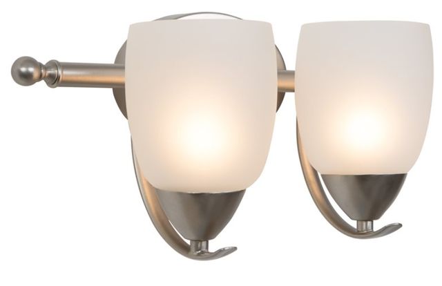 YHD Mirror Lake Brush Nickel 2-Light Vanity Lighting-0