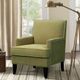 Olliix by Madison Park Green Colton Track Arm Club Chair-1