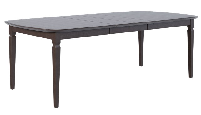 Country View Woodworking Customizable Ann Arbor Sap Cherry Top 48" Dining Table with 2-Leaves and Brown Maple Base