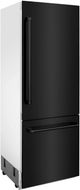 ZLINE 30" 16.1 Cu. Ft. Black Stainless Steel Built-In Counter Depth Bottom Freezer Refrigerator with Bright White Interior-2