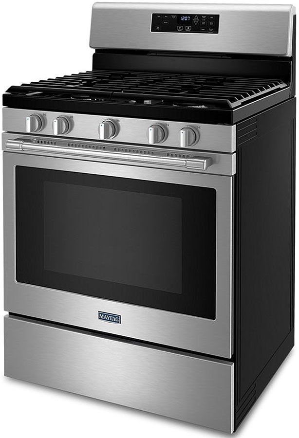 Maytag® 30" Fingerprint Resistant Stainless Steel Freestanding Gas Range with Air Fryer-2
