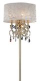 Furniture of America® Deborah Gold Floor Lamp-1