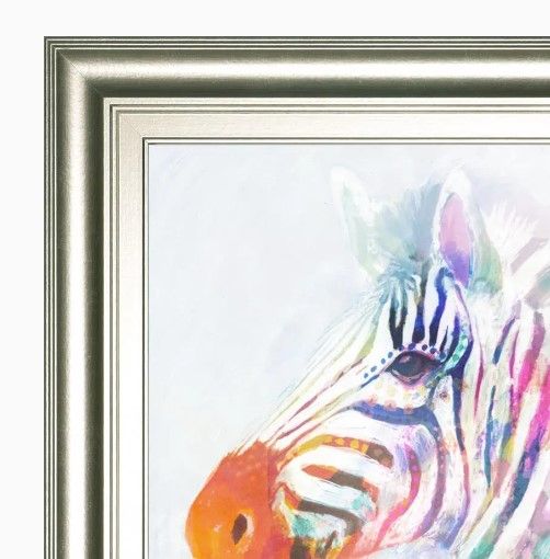 Classy Art Fluorescent Zebra I by Victoria Borges Wall Art-1