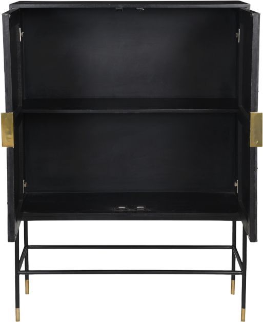 Moe's Home Collection Shaws Black/Cream Cabinet-3