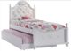 Elements International Alana White Twin Panel Bed-0