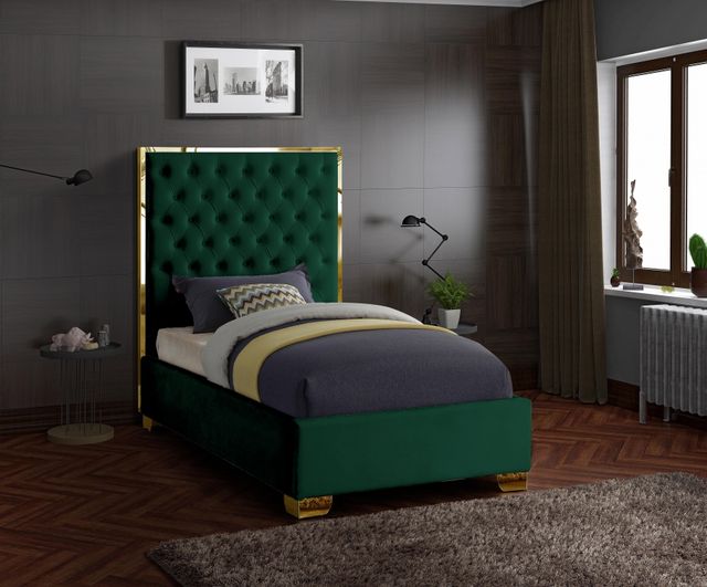 Meridian Furniture Lana Green Twin Bed-3