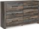 Signature Design by Ashley® Drystan 4-Piece Multi King Panel Headboard Bed Set-2