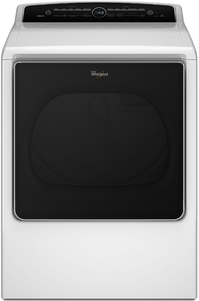 Whirlpool® Cabrio® Electric Steam Dryer-White | Roby's Furniture