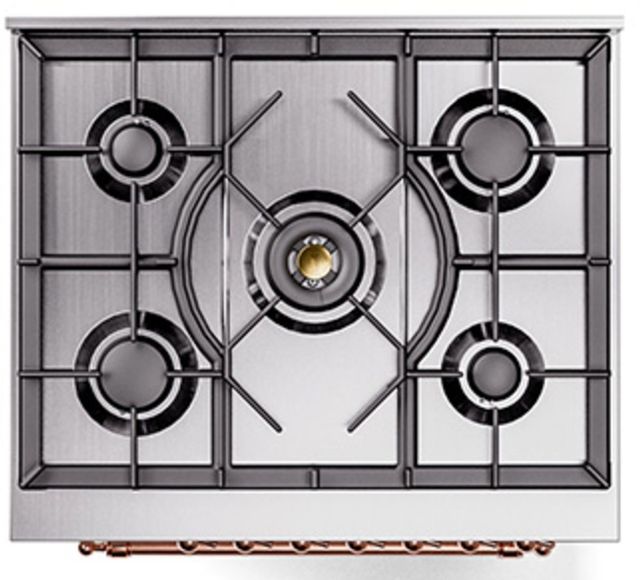 Ilve® Nostalgie II Series 30" White Pro Style Dual Fuel Range-3