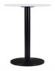 Zuo® Modern Alto Bistro White Bistro Table with Black Base-0